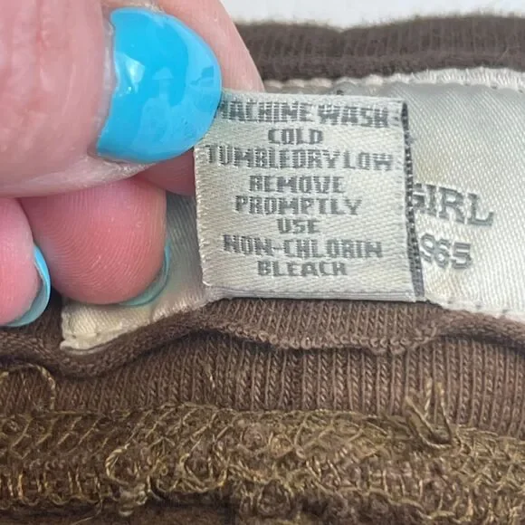 Vintage Girl Knit Shorts Large Panama City FL Y2K Graphic Drawstring Casual Pant - Picture 9 of 9